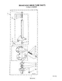 09 - Brake And Drive Tube parts for Whirlpool Washer LA7980XSW0 from AppliancePartsPros.com