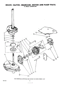 06 - Brake, Clutch, Gearcase, Motor And Pump parts for Whirlpool Washer LB3000XLW0 from AppliancePartsPros.com