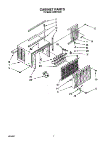03 - Cabinet parts for Whirlpool Air Conditioner ACM072XZ0 from AppliancePartsPros.com
