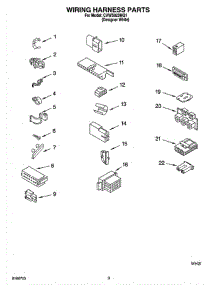 06 - Wiring Harness Parts parts for Whirlpool Washer CAWS923MQ1 from AppliancePartsPros.com
