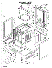 03 - Chassis Parts parts for Whirlpool Range CE11000VAV0 from AppliancePartsPros.com