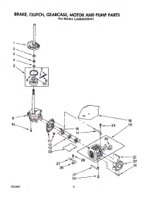 07 - Brake, Clutch, Gearcase, Motor And Pump parts for Whirlpool Washer LA9680XWF1 from AppliancePartsPros.com