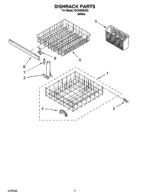 06 - Dishrack Parts, Optional Parts (Not Included) parts for Whirlpool Dishwasher IUD4000SQ0 from AppliancePartsPros.com