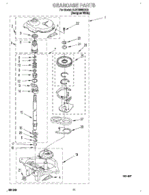 09 - Gearcase parts for Whirlpool Washer 6LSC9255BQ2 from AppliancePartsPros.com