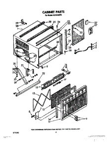 04 - Cabinet parts for Whirlpool Air Conditioner AC1804XT0 from AppliancePartsPros.com