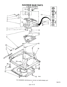 07 - Machine Base parts for Whirlpool Washer LA5570XPW3 from AppliancePartsPros.com