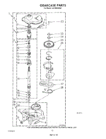 10 - Gearcase parts for Whirlpool Washer LA7000XSW1 from AppliancePartsPros.com