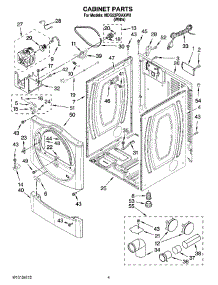 02 - Cabinet Parts parts for Maytag Dryer MDG22PDAXW0 from AppliancePartsPros.com