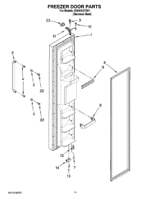 07 - Freezer Door Parts parts for Whirlpool Refrigerator ID5HHEXTS01 from AppliancePartsPros.com