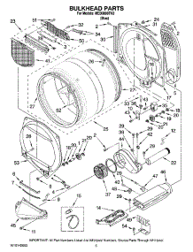 03 - Bulkhead Parts parts for Maytag Dryer MED9800TK0 from AppliancePartsPros.com