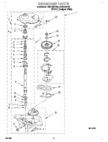09 - Gearcase parts for Whirlpool Washer LSN7233DW0 from AppliancePartsPros.com