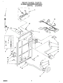 02 - Rear Panel parts for Kitchenaid Washer KAWE742BWH0 from AppliancePartsPros.com