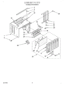 03 - Cabinet parts for Whirlpool Air Conditioner BPAC0700FS0 from AppliancePartsPros.com