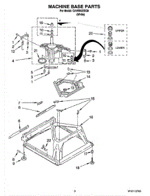 05 - Machine Base Parts parts for Whirlpool Washer CAWB522SQ0 from AppliancePartsPros.com