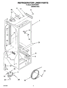 02 - Refrigerator Liner Parts parts for Whirlpool Refrigerator ID2GFGXRS01 from AppliancePartsPros.com