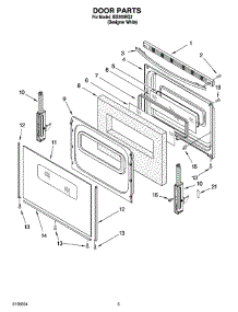 04 - Door Parts parts for Whirlpool Range IES355RQ2 from AppliancePartsPros.com