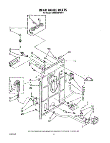 04 - Rear Panel parts for Kitchenaid Washer KAWE900TWH1 from AppliancePartsPros.com