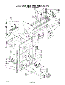 03 - Controls And Rear Panel parts for Whirlpool Washer LA5460XMW3 from AppliancePartsPros.com