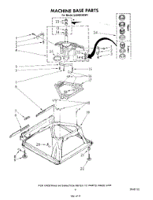 07 - Machine Base parts for Whirlpool Washer LA5600XSW1 from AppliancePartsPros.com