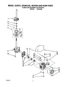 05 - Brake, Clutch, Gearcase, Motor & Pump parts for Whirlpool Washer RAL6245BL0 from AppliancePartsPros.com