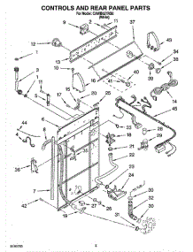 02 - Control And Rear Panel Parts parts for Whirlpool Washer CAWB527RQ0 from AppliancePartsPros.com