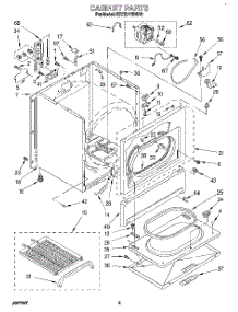 02 - Section parts for Kitchenaid Dryer KEYE777BWH1 from AppliancePartsPros.com