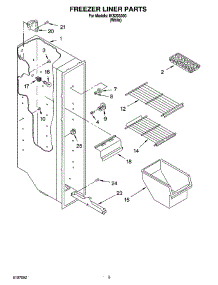 03 - Freezer Liner Parts parts for Whirlpool Refrigerator IKS203300 from AppliancePartsPros.com