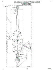 07 - Brake And Drive Tube parts for Whirlpool Washer LSL9355DQ0 from AppliancePartsPros.com