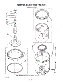 04 - Agitator, Basket And Tub parts for Whirlpool Washer AL6245VG0 from AppliancePartsPros.com