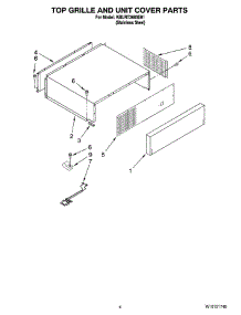 03 - Top Grille And Unit Cover Parts parts for Kitchenaid Refrigerator KBURT3665E01 from AppliancePartsPros.com