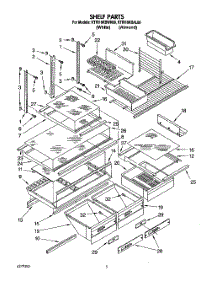 04 - Shelf, Lit / Optional parts for Kitchenaid Refrigerator KTRI18KBAL00 from AppliancePartsPros.com