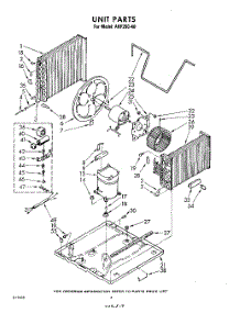 03 - Unit parts for Whirlpool Air Conditioner AHF25040 from AppliancePartsPros.com