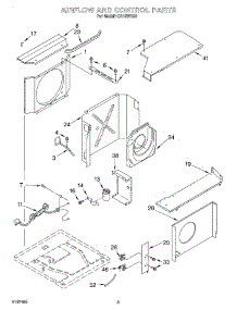 02 - Air Flow And Control parts for Whirlpool Air Conditioner CA18WC00 from AppliancePartsPros.com