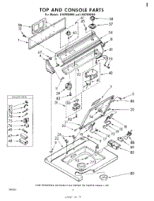 04 - Top And Console parts for Whirlpool Washer LHA7680W0 from AppliancePartsPros.com