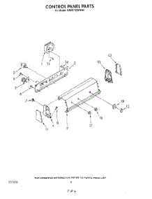 04 - Control Panel parts for Kitchenaid Washer KAWE742WAL0 from AppliancePartsPros.com