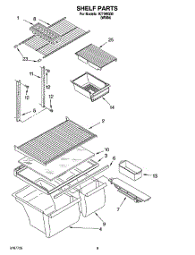 05 - Shelf Parts, Optional Parts parts for Whirlpool Refrigerator IKT195300 from AppliancePartsPros.com
