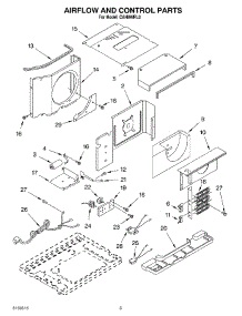 02 - Air Flow And Control parts for Whirlpool Air Conditioner CAH8WRL0 from AppliancePartsPros.com