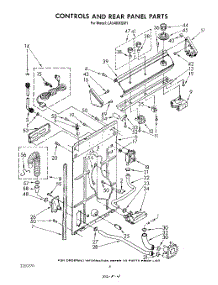 03 - Controls And Rear Panel parts for Whirlpool Washer LA5400XSW1 from AppliancePartsPros.com