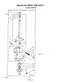08 - Brake And Drive Tube parts for Whirlpool Washer LA9800XSW1 from AppliancePartsPros.com