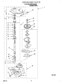 09 - Gearcase parts for Whirlpool Washer 6LBR7255AQ2 from AppliancePartsPros.com