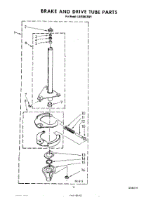 09 - Brake And Drive Tube parts for Whirlpool Washer LA5580XSW1 from AppliancePartsPros.com