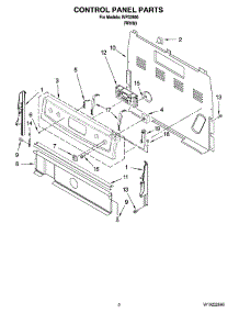 02 - Control Panel Parts parts for Whirlpool Range IVP33800 from AppliancePartsPros.com