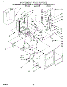 09 - Dispenser Front parts for Kitchenaid Refrigerator KTRS22QAAL01 from AppliancePartsPros.com