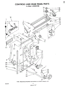 03 - Controls And Rear Panel parts for Whirlpool Washer LA3400XPW0 from AppliancePartsPros.com