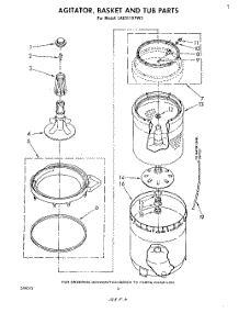 04 - Agitator, Basket And Tub parts for Whirlpool Washer LA5311XPW3 from AppliancePartsPros.com