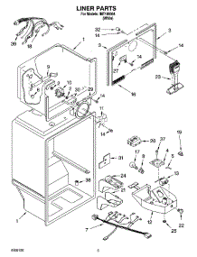 03 - Liner Parts parts for Whirlpool Refrigerator IMT186304 from AppliancePartsPros.com