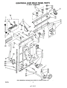 03 - Controls And Rear Panel parts for Whirlpool Washer LA5600XPW0 from AppliancePartsPros.com