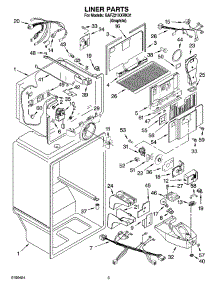02 - Liner Parts parts for Whirlpool Refrigerator GAFZ21XXRK01 from AppliancePartsPros.com