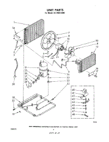 02 - Unit parts for Whirlpool Air Conditioner ACP802XM0 from AppliancePartsPros.com