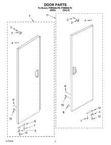 03 - Door parts for Whirlpool Personal Valet System PVBN600LW0 from AppliancePartsPros.com